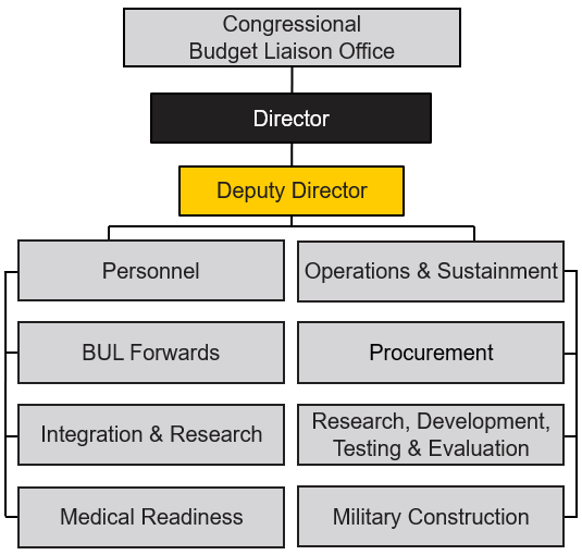 image of BUL organizational chart